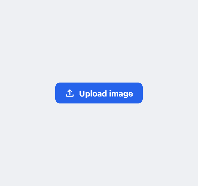 Blur Picture Editor with an Upload Image button
